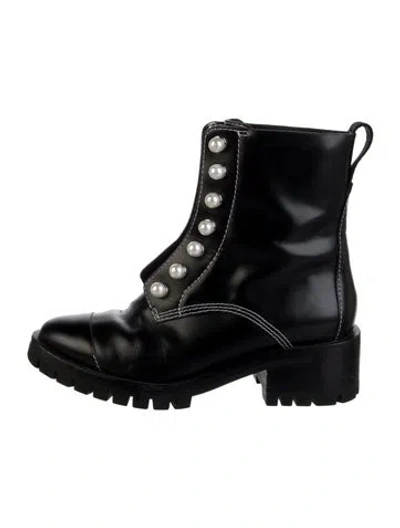 Pre-owned 3.1 Phillip Lim Leather Combat Boots In Black