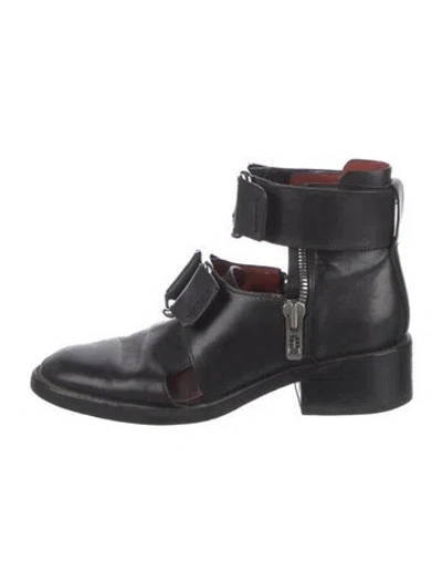 Pre-owned 3.1 Phillip Lim Leather Combat Boots In Black