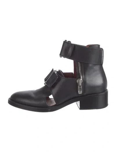 Pre-owned 3.1 Phillip Lim Leather Combat Boots In Black