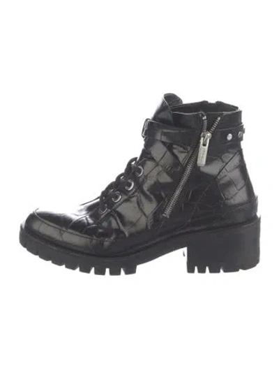 Pre-owned 3.1 Phillip Lim Leather Combat Boots In Black