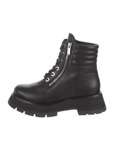 Pre-owned 3.1 Phillip Lim Leather Combat Boots In Black