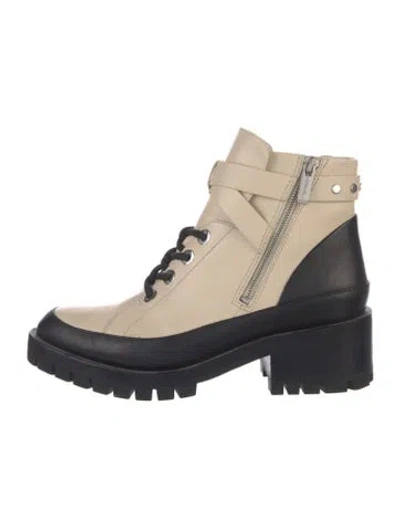 Pre-owned 3.1 Phillip Lim Leather Combat Boots In Black/neutrals