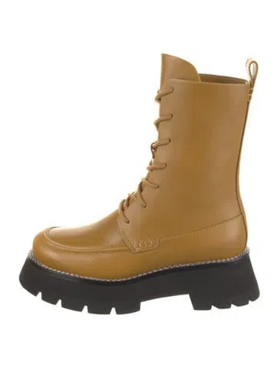 Pre-owned 3.1 Phillip Lim Leather Combat Boots In Neutral