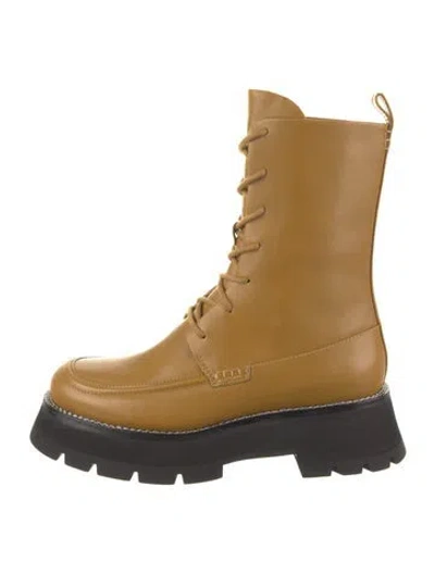 Pre-owned 3.1 Phillip Lim Leather Combat Boots In Neutral