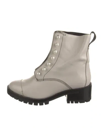 Pre-owned 3.1 Phillip Lim Leather Combat Boots In Neutral