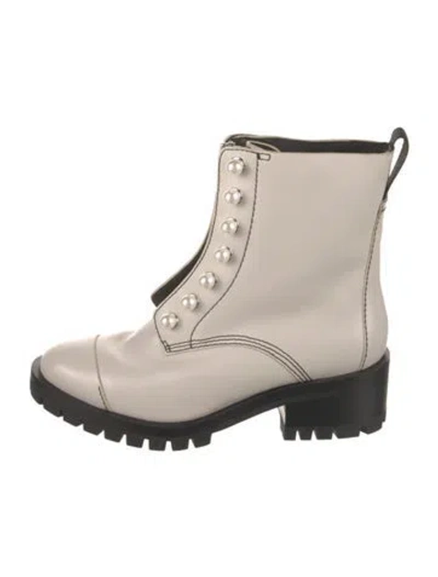 Pre-owned 3.1 Phillip Lim Leather Combat Boots In Neutral