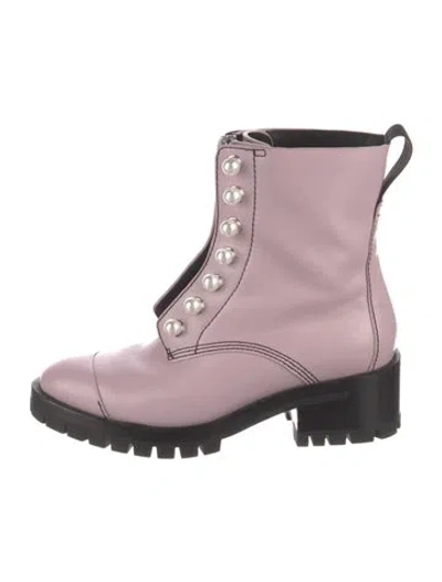 Pre-owned 3.1 Phillip Lim Leather Combat Boots In Pink