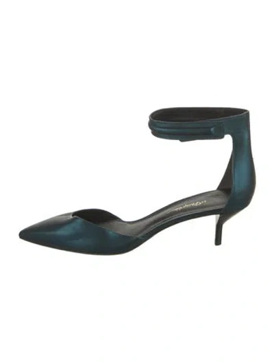 Pre-owned 3.1 Phillip Lim Leather D'orsay Pumps In Blue