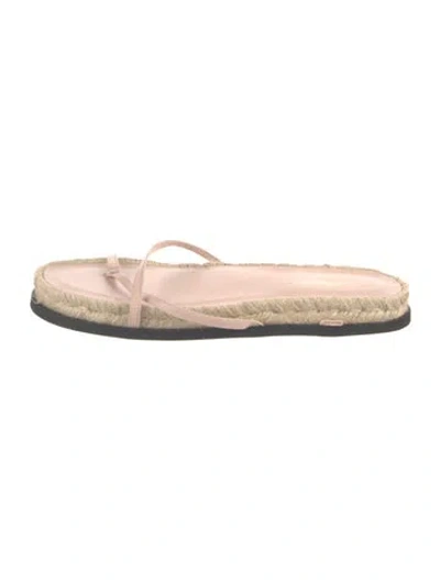 Pre-owned 3.1 Phillip Lim Leather Espadrilles In Pink