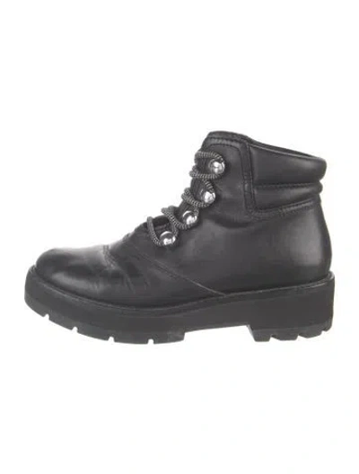 Pre-owned 3.1 Phillip Lim Leather Hiking Boots In Black