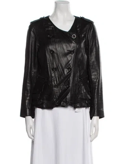 Pre-owned 3.1 Phillip Lim Leather Jacket In Black
