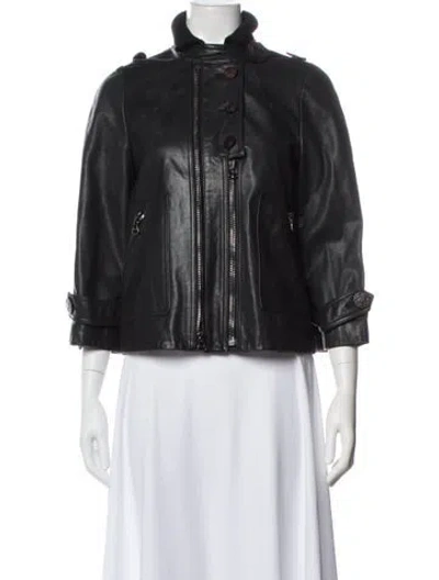 Pre-owned 3.1 Phillip Lim Leather Jacket In Black