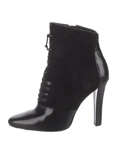 Pre-owned 3.1 Phillip Lim Leather Lace-up Boots In Black