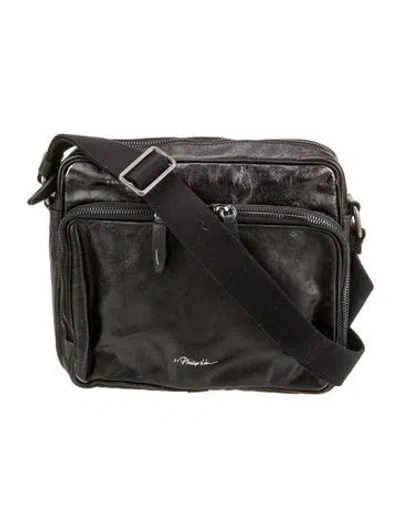 Pre-owned 3.1 Phillip Lim Leather Messenger Bag In Black
