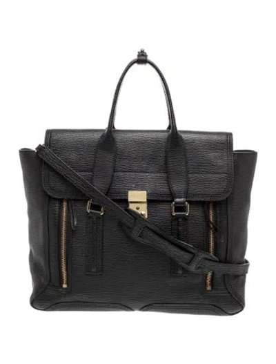 Pre-owned 3.1 Phillip Lim Leather Messenger Bag In Black