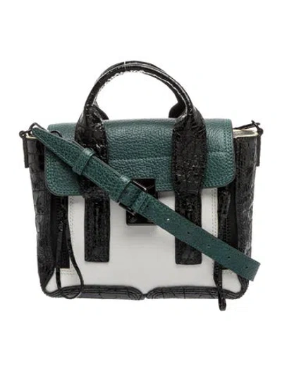 Pre-owned 3.1 Phillip Lim Leather Messenger Bag In Black