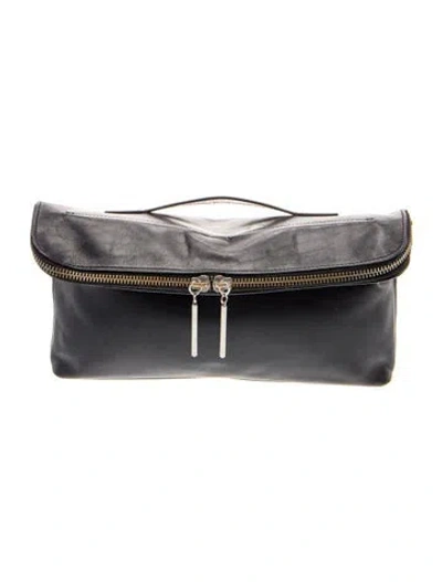 Pre-owned 3.1 Phillip Lim Leather Minaudière In Black
