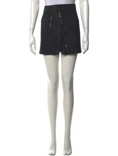 Pre-owned 3.1 Phillip Lim Leather Mini Skirt In Black