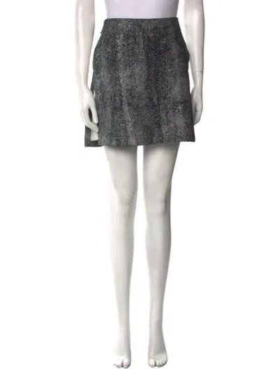 Pre-owned 3.1 Phillip Lim Leather Mini Skirt In White