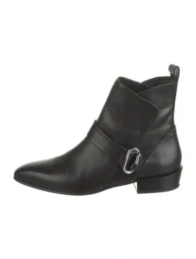 Pre-owned 3.1 Phillip Lim Leather Moto Boots In Black