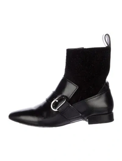 Pre-owned 3.1 Phillip Lim Leather Moto Boots In Black