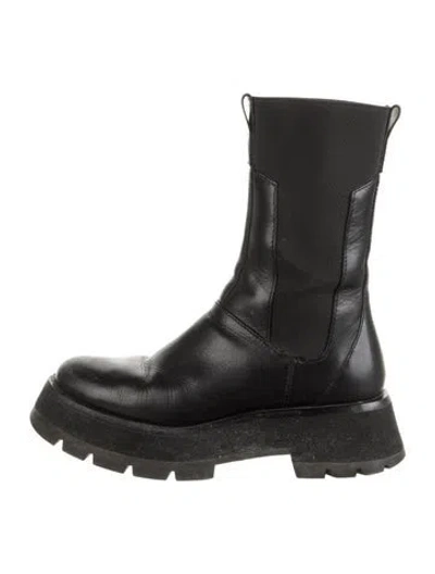 Pre-owned 3.1 Phillip Lim Leather Moto Boots In Black