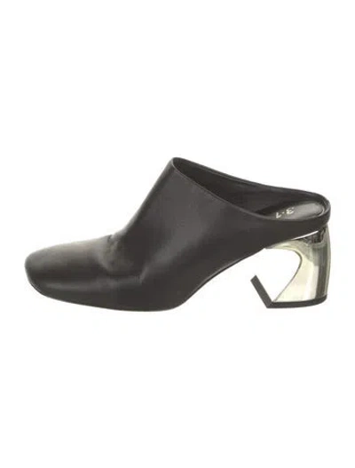 Pre-owned 3.1 Phillip Lim Leather Mules In Black