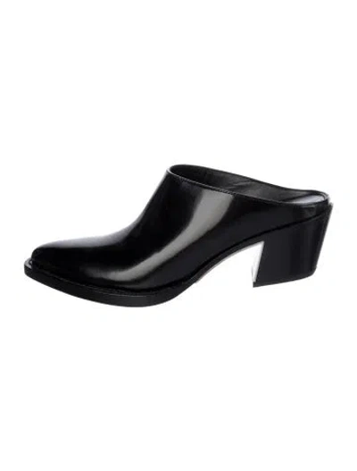 Pre-owned 3.1 Phillip Lim Leather Mules In Black