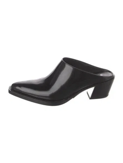 Pre-owned 3.1 Phillip Lim Leather Mules In Black