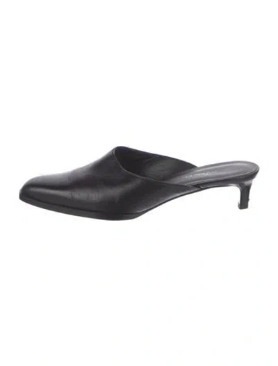 Pre-owned 3.1 Phillip Lim Leather Mules In Black