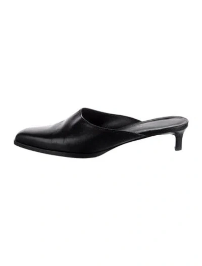 Pre-owned 3.1 Phillip Lim Leather Mules In Black