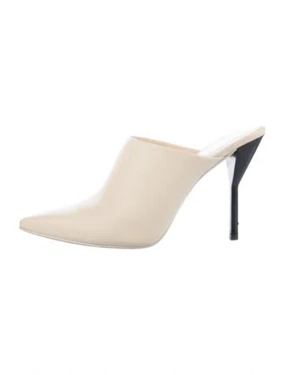 Pre-owned 3.1 Phillip Lim Leather Mules In Neutral