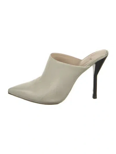 Pre-owned 3.1 Phillip Lim Leather Mules In Neutral