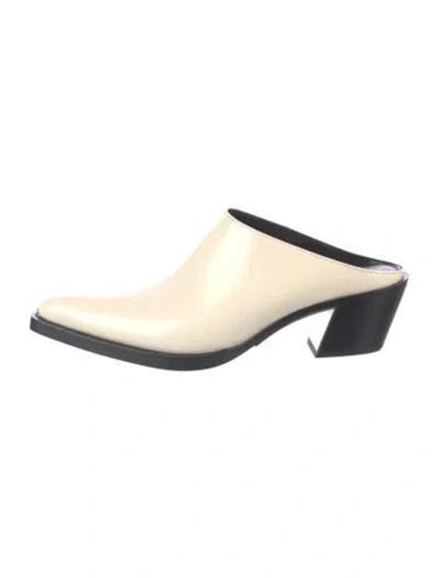Pre-owned 3.1 Phillip Lim Leather Mules In Neutral
