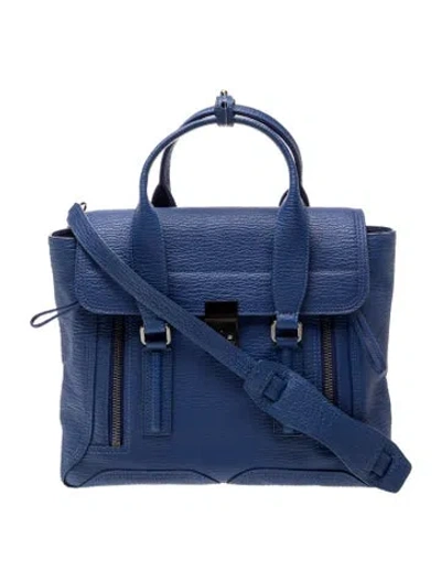 Pre-owned 3.1 Phillip Lim Leather Pashli In Blue