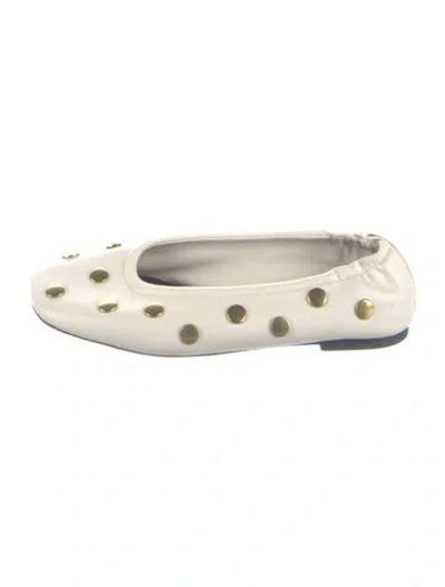 Pre-owned 3.1 Phillip Lim Leather Polka Dot Print Ballet Flats In Neutral
