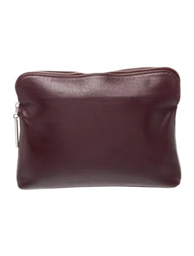 Pre-owned 3.1 Phillip Lim Leather Portfolio In Burgundy