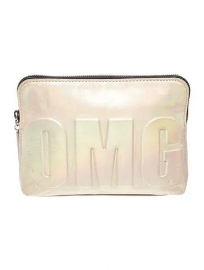 Pre-owned 3.1 Phillip Lim Leather Portfolio In Gold/metallic