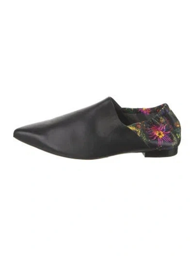 Pre-owned 3.1 Phillip Lim Leather Printed Flats In Black