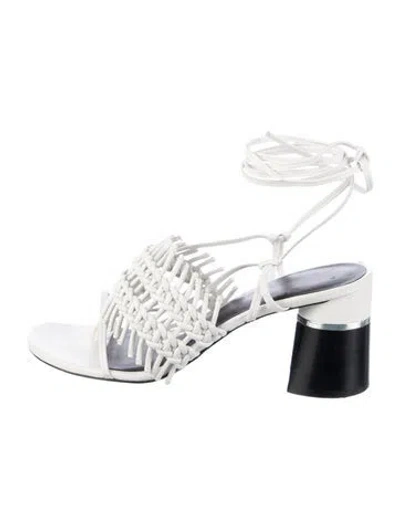 Pre-owned 3.1 Phillip Lim Leather Printed Gladiator Sandals In Multi