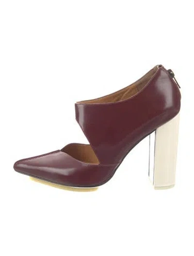 Pre-owned 3.1 Phillip Lim Leather Pumps In Burgundy