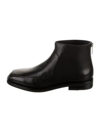 Pre-owned 3.1 Phillip Lim Leather Rain Boots In Black