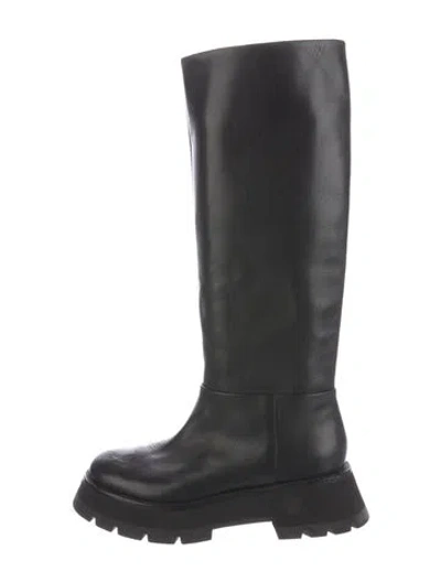 Pre-owned 3.1 Phillip Lim Leather Rain Boots In Black
