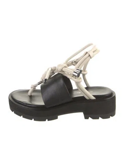 Pre-owned 3.1 Phillip Lim Leather Sandals In Black