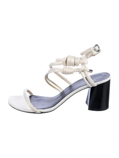 Pre-owned 3.1 Phillip Lim Leather Sandals In Black/white