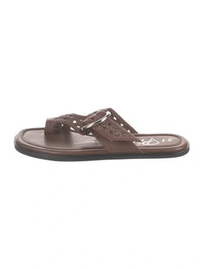 Pre-owned 3.1 Phillip Lim Leather Sandals In Brown