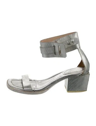Pre-owned 3.1 Phillip Lim Leather Sandals In Silver