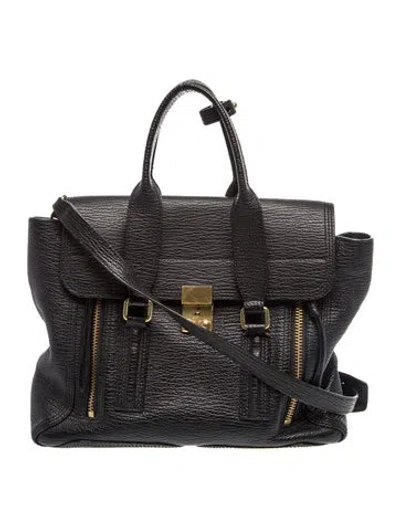 Pre-owned 3.1 Phillip Lim Leather Shoulder Bag In Black