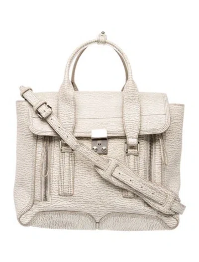 Pre-owned 3.1 Phillip Lim Leather Shoulder Bag In Silver