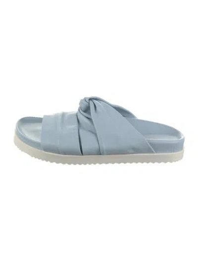 Pre-owned 3.1 Phillip Lim Leather Slides In Blue